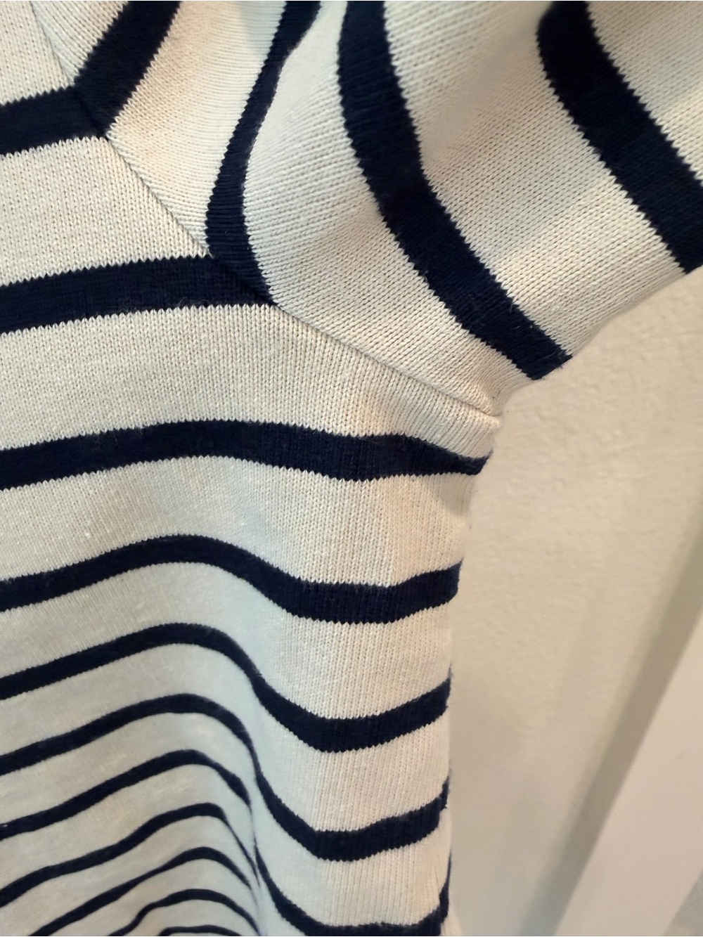 Sezane COLETTE MARINIÈRE Top in Ecru and Navy Stripes - Picture 4 of 10